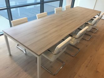Vergadertafel Big 380x120cm Leverbaar in 27 Kleur Combinaties